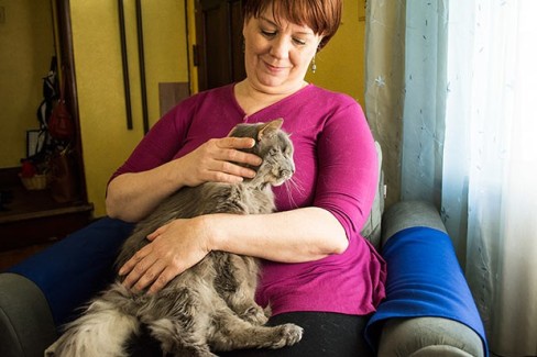 cat massage therapist